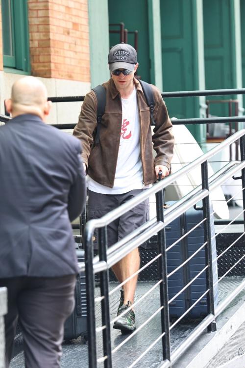 Robert Pattinson out in New York City, June 2025 5