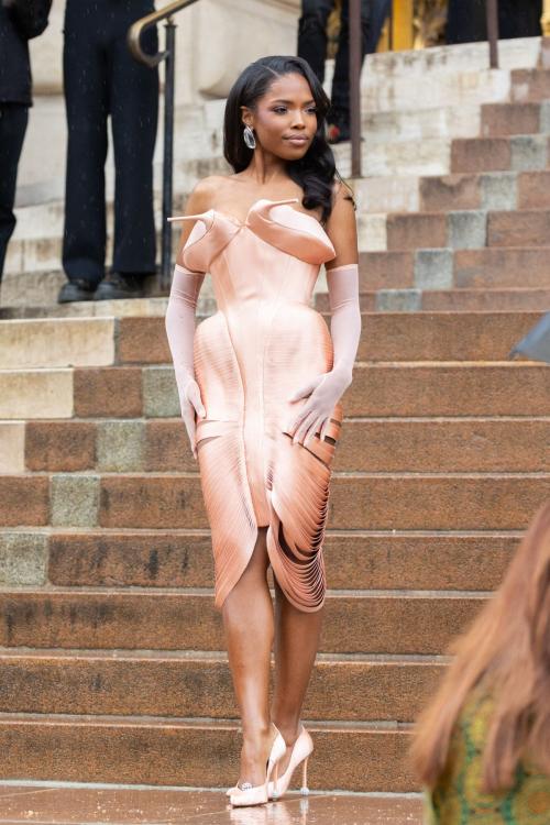 Ryan Destiny at Schiaparelli couture show, July 2025