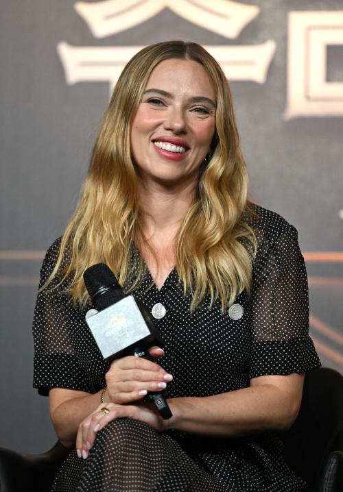 Scarlett Johansson at Jurassic Rebirth Press, July 2025