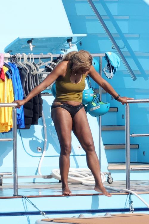 Serena Williams in Bikini at Sardinia Yacht, June 2025
