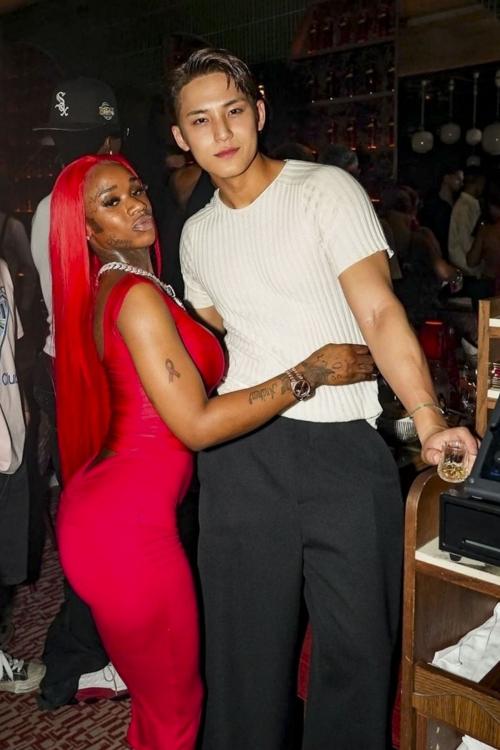 Sexyy Red & Kim Min-gyu at L’arc Nightclub, June 2025