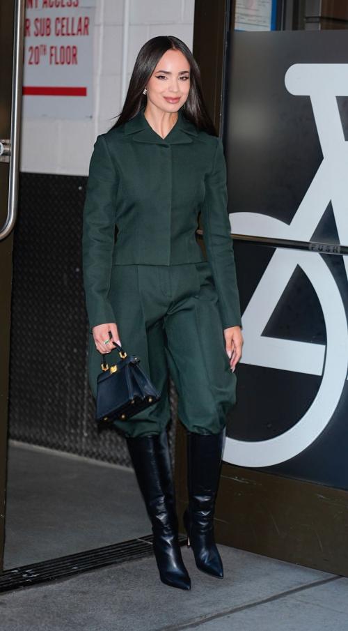 Sofia Carson arriving at ABC Studio NYC, July 2025