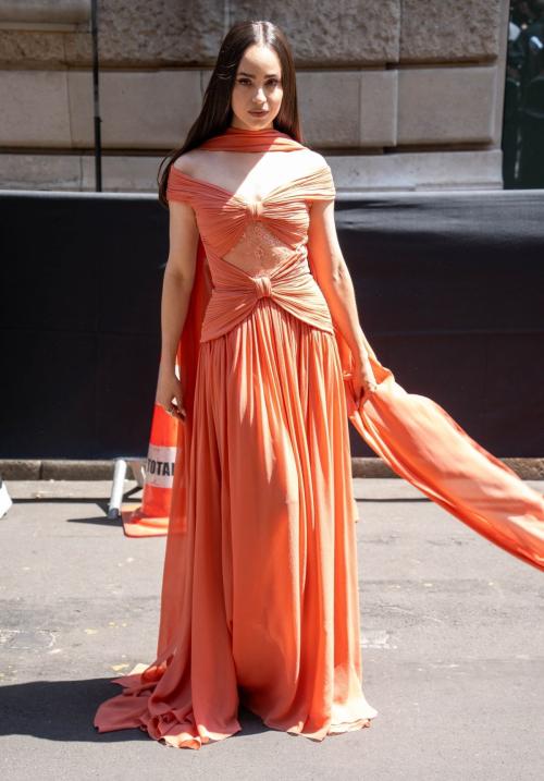 Sofia Carson at Elie Saab show Paris, July 2025