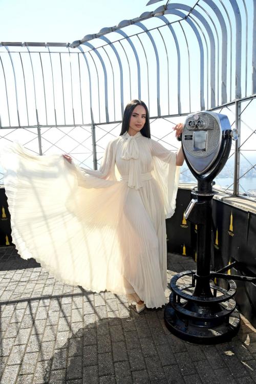 Sofia Carson visits Empire State Building, July 2025 1