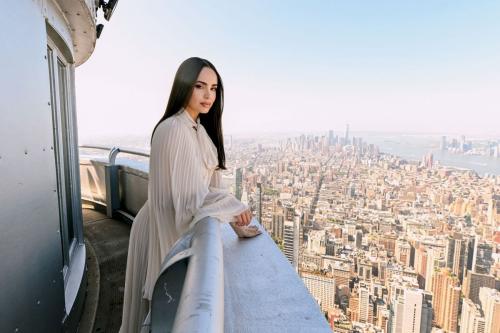 Sofia Carson visits Empire State Building, July 2025 3