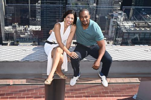 Stephanie Beatriz and Anthony Mackie at Twisted Metal Event July 2025 2