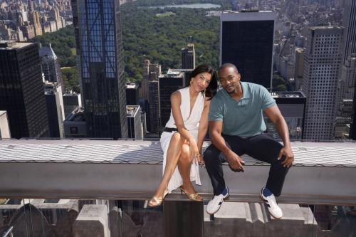 Stephanie Beatriz and Anthony Mackie at Twisted Metal Event July 2025 3