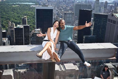 Stephanie Beatriz and Anthony Mackie at Twisted Metal Event July 2025 4