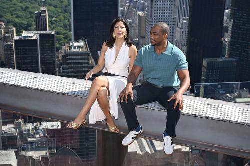 Stephanie Beatriz and Anthony Mackie at Twisted Metal Event July 2025 6