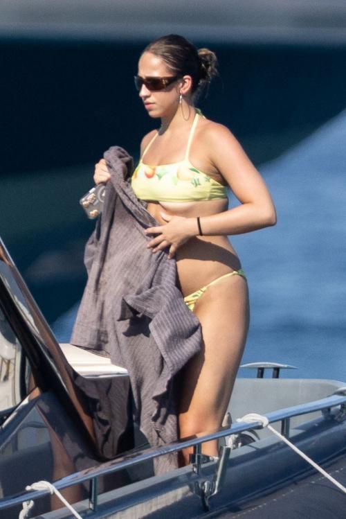 Tate McRae in Bikini on Yacht in St. Tropez, July 2025 7