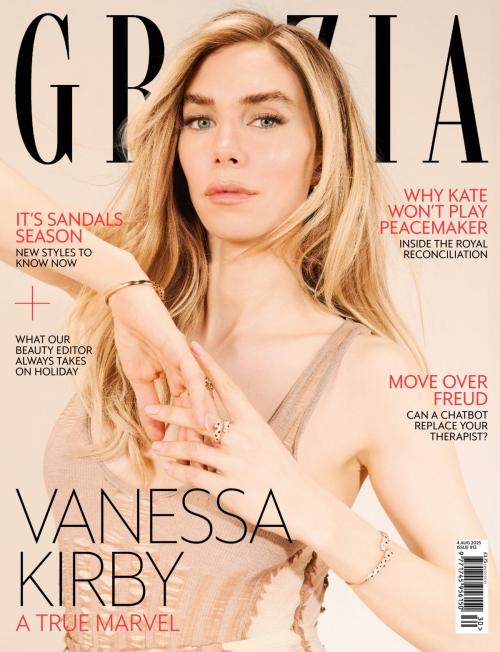 Vanessa Kirby graces Grazia UK cover, Aug 2025