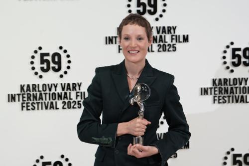 Vicky Krieps at Karlovy Vary Film Festival, July 2025