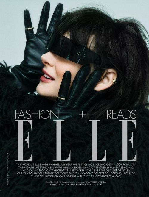 Winona Ryder chic in Elle UK magazine, September 2025 9