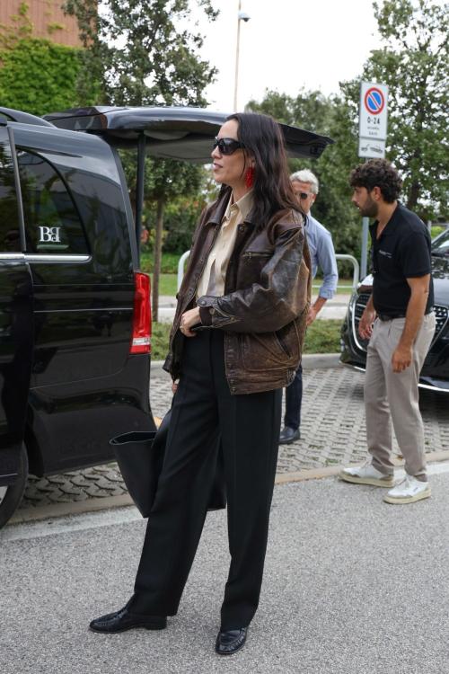 Alexa Chung arrives in Venice for Film Festival, August 2025