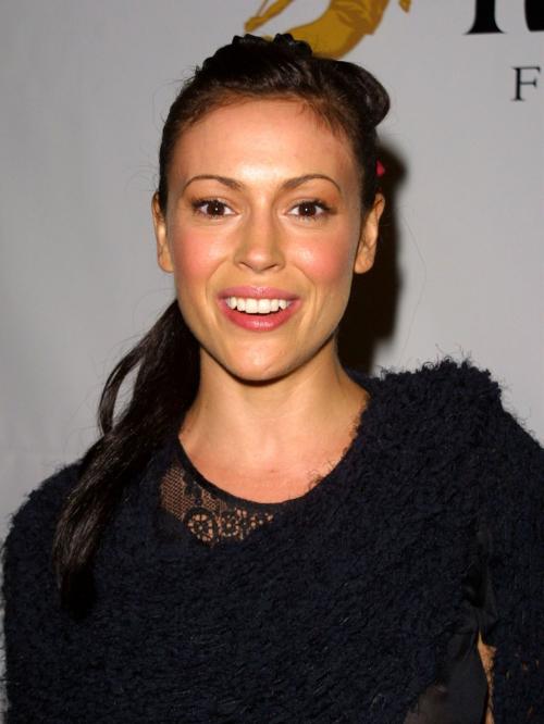 Alyssa Milano at Usher Birthday Party Masquerade, 2002 1