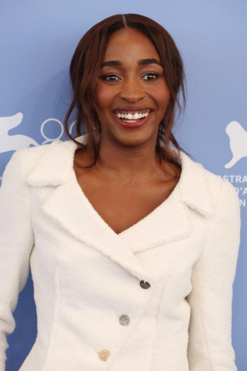 Ayo Edebiri at After The Hunt photocall Venice, August 2025