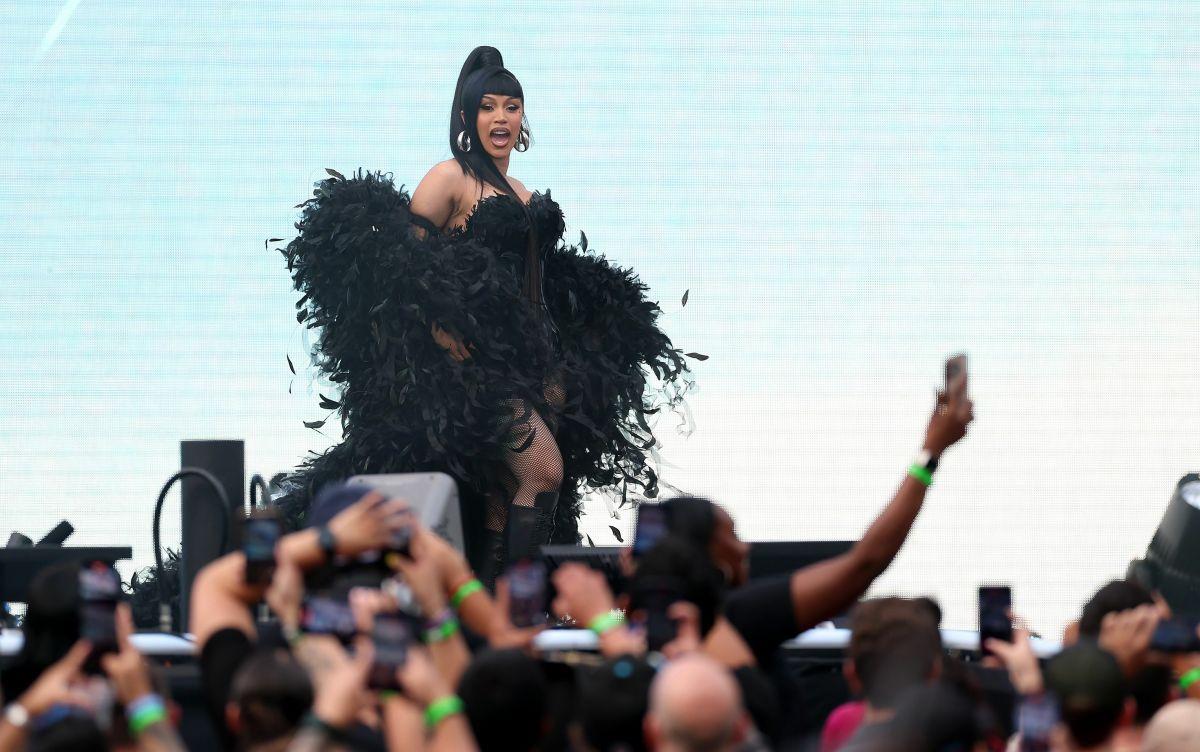 Cardi B at SummerSlam MetLife Stadium, August 2025