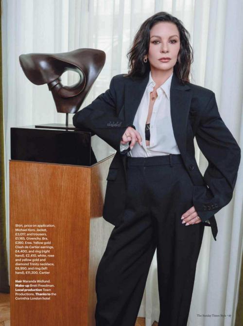Catherine Zeta Jones Sunday Times Style, August 2025 1