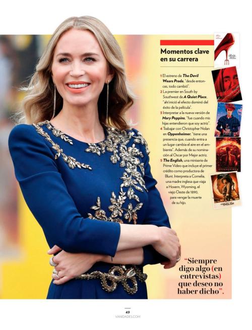 Emily Blunt in Vanidades Mexico, September 2025 3