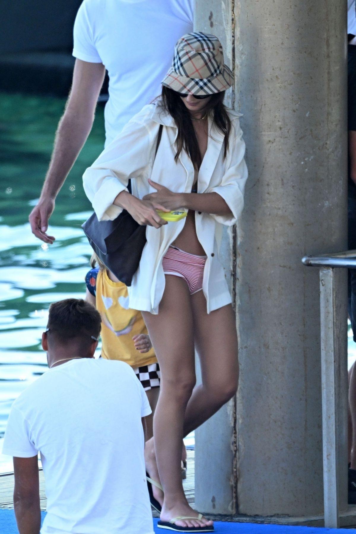 Emily Ratajkowski Lunch with Orazio Rispo Amalfi Coast, August 2025