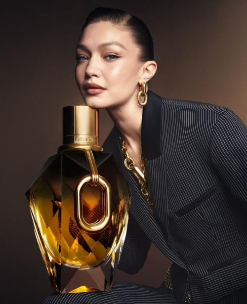 Gigi Hadid for Rabanne Million Gold campaign 2025 1