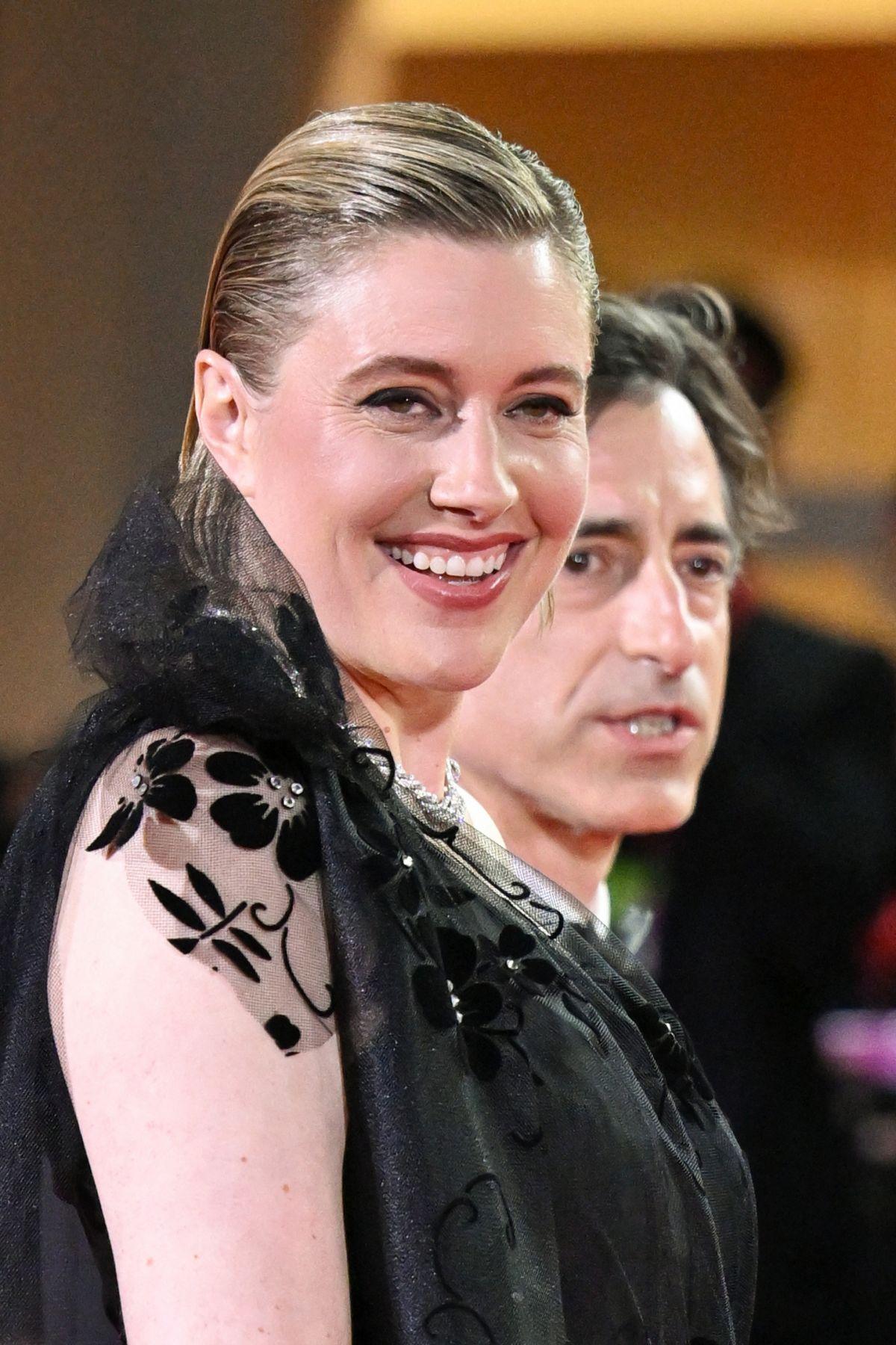 Greta Gerwig at Jay Kelly premiere Venice, August 2025