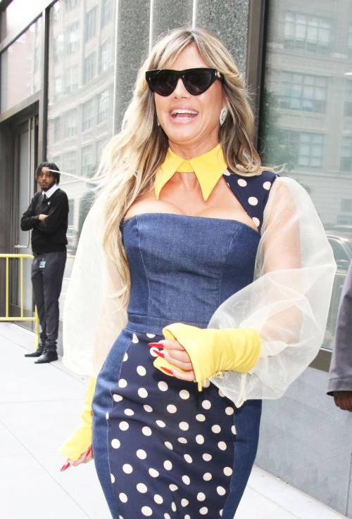 Heidi Klum Arrives at Good Morning America, August 2025 1