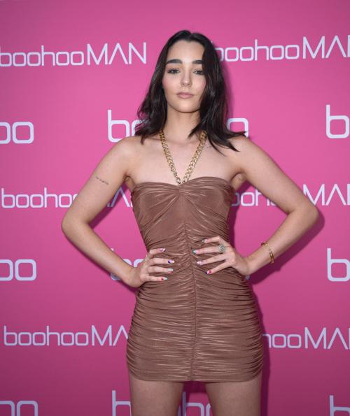 Indiana Massara at Boohoo runway show Miami Swim Week, July 2021