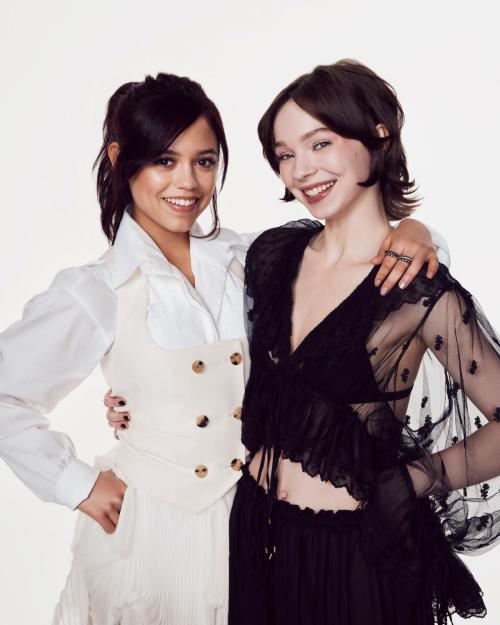 Jenna Ortega and Emma Myers Netflix Tudum, August 2025