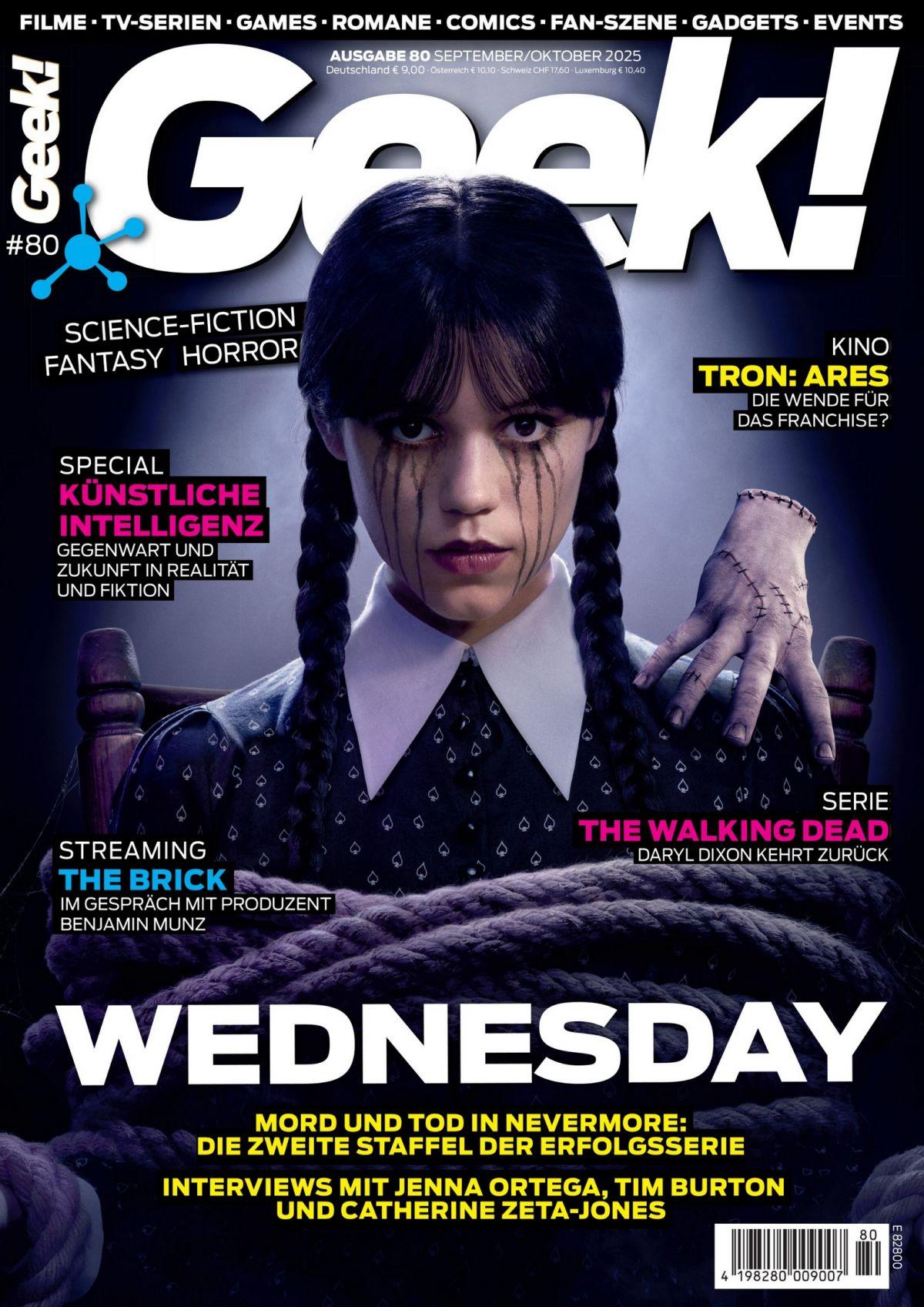 Jenna Ortega in Geek! Magazine, Fall 2025