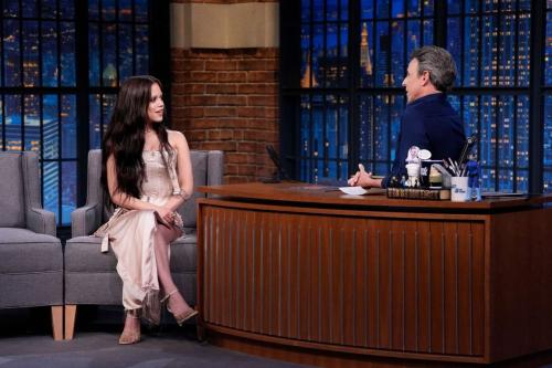 Jenna Ortega on Late Night with Seth Meyers 3