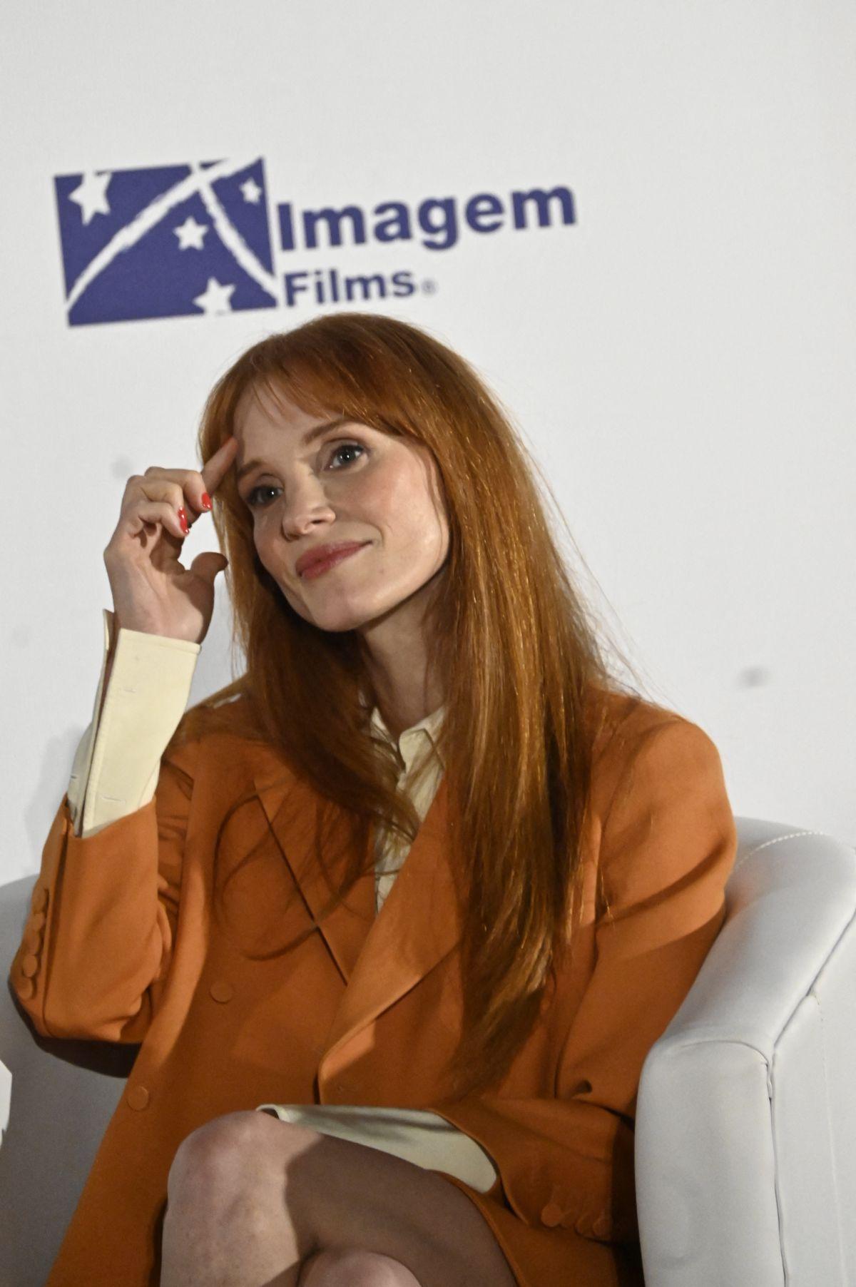 Jessica Chastain at Dreams press conference Mexico City, August 2025