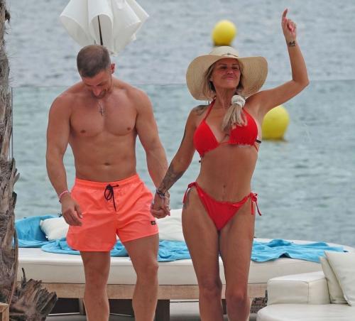 Kerry Katon bikini with Paulo in Ibiza, July 2025