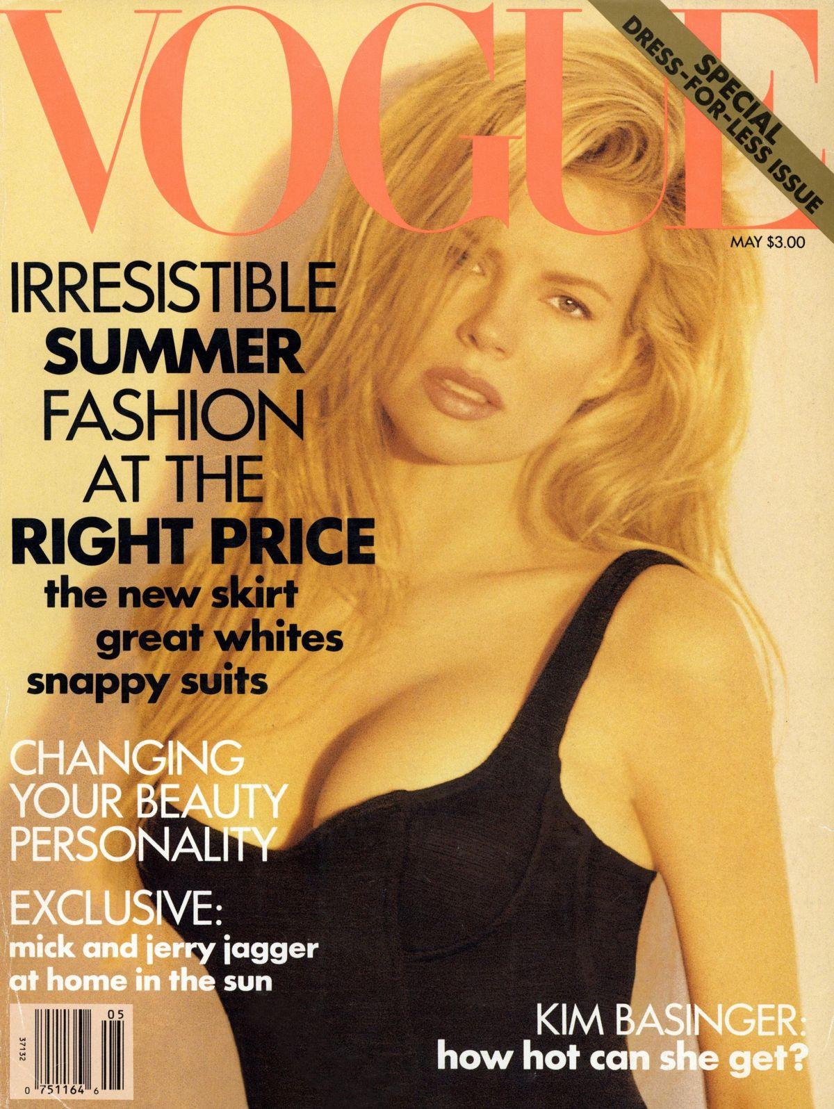 Kim Basinger Vogue Magazine Feature, May 1991