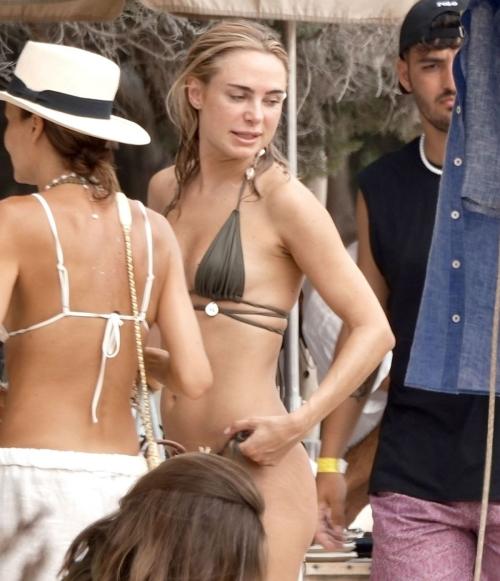 Kimberley Garner bikini at Ibiza beach, August 2025