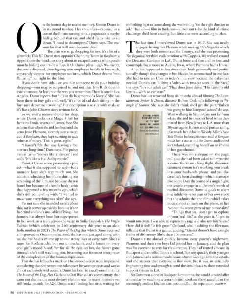 Kirsten Dunst Town & Country Magazine, September 2025 8