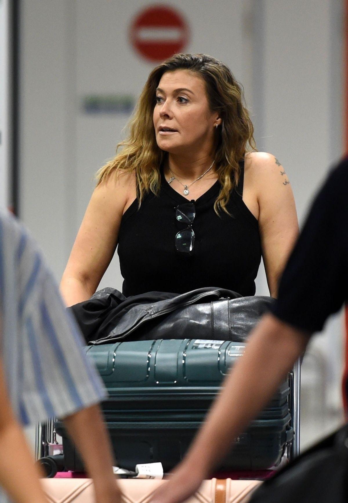 Kym Marsh spotted at Manchester Airport, August 2025