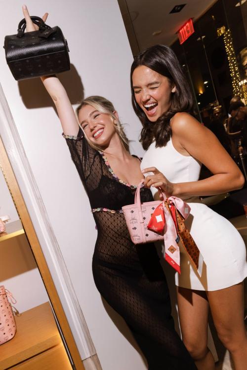 Lilia Buckingham & Sophia Hammons at Flaunt party, August 2025