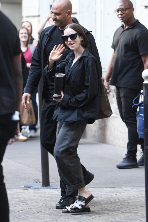 Lily Collins on Set of Emily in Paris, August 2025 3