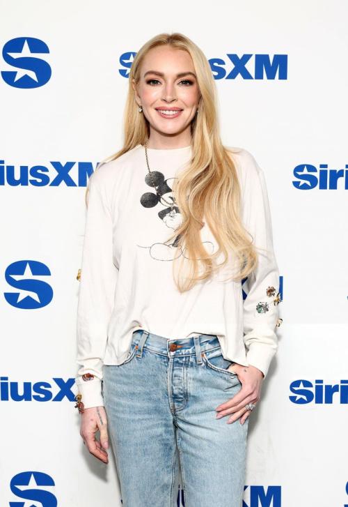 Lindsay Lohan at SiriusXM’s Town Hall, July 2025