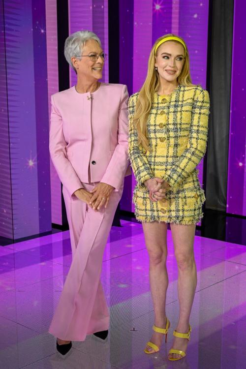 Meryl Streep and Lindsay Lohan at Good Morning America