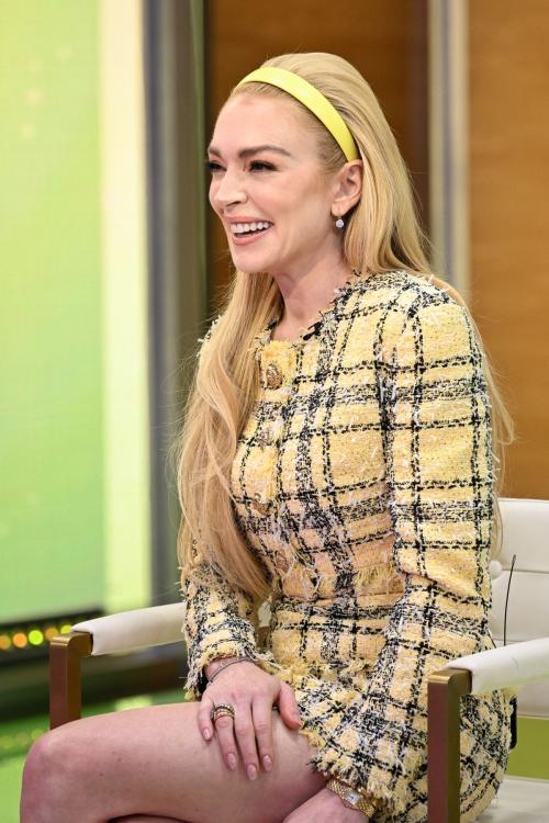 Meryl Streep and Lindsay Lohan at Good Morning America 2