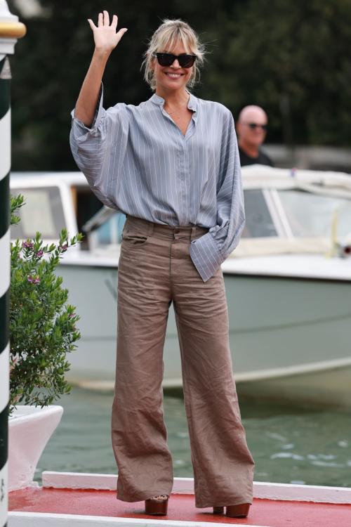 Micaela Ramazzotti arrives at Hotel Excelsior Venice, August 2025