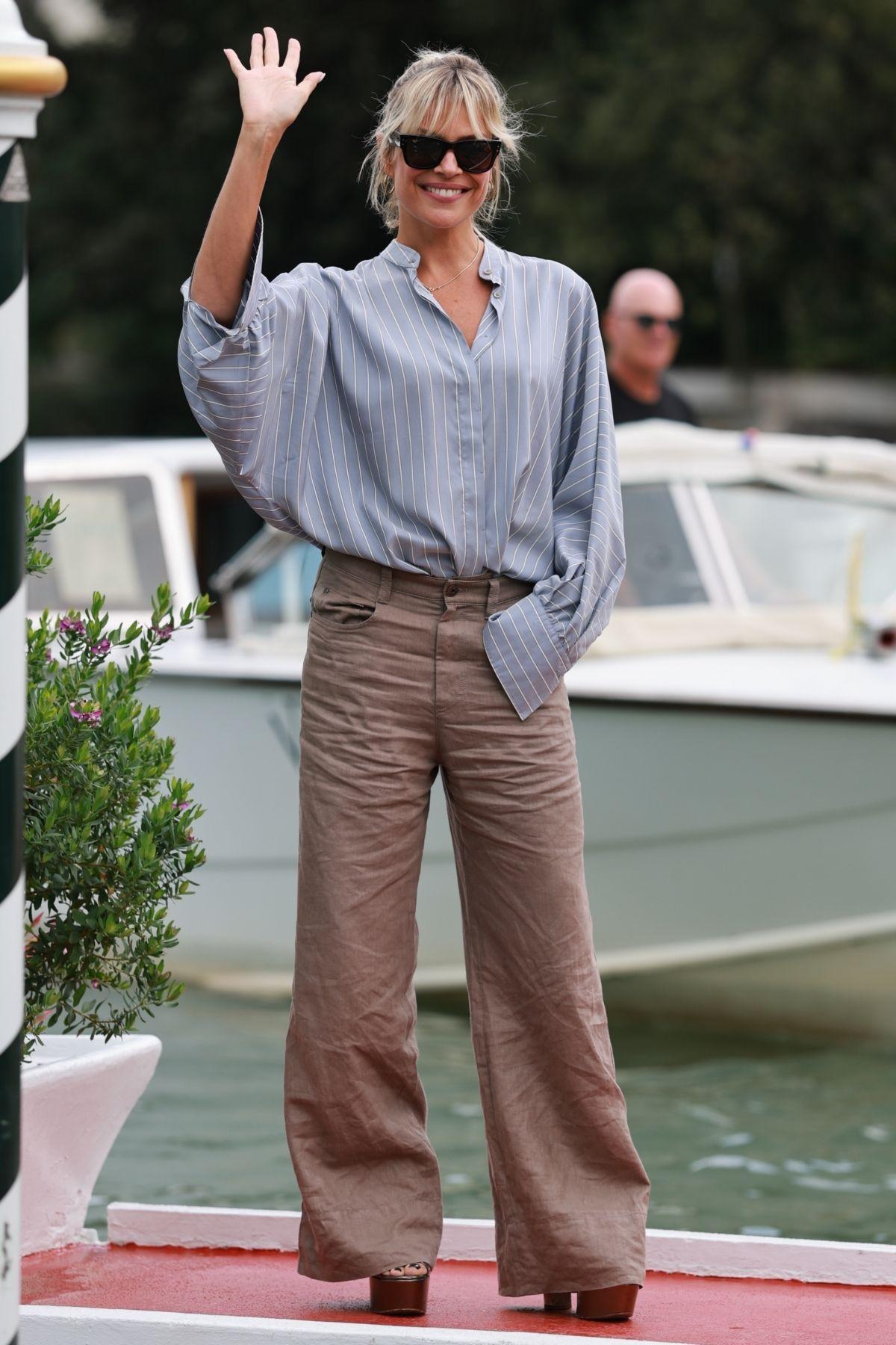 Micaela Ramazzotti arrives at Hotel Excelsior Venice, August 2025