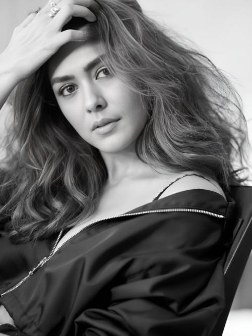 Mrunal Thakur in black and white photoshoot, Aug 2025