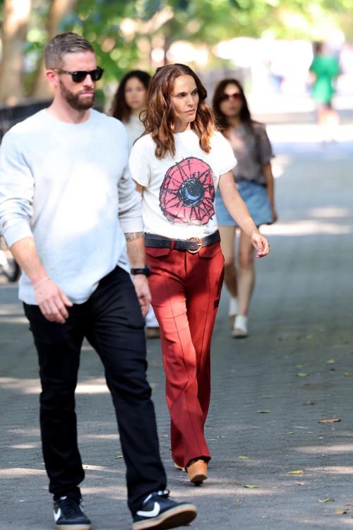 Natalie Portman on Set of Good Sex NYC, August 2025 11