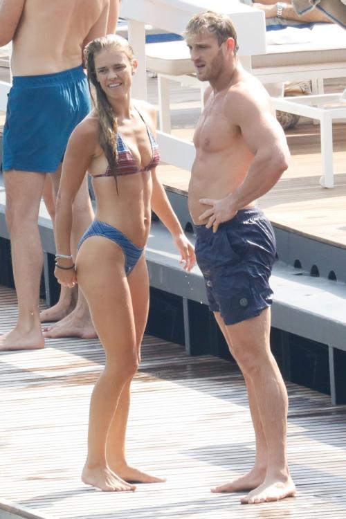 Nina Agdal in Bikini on Holiday Cernobbio, August 2025