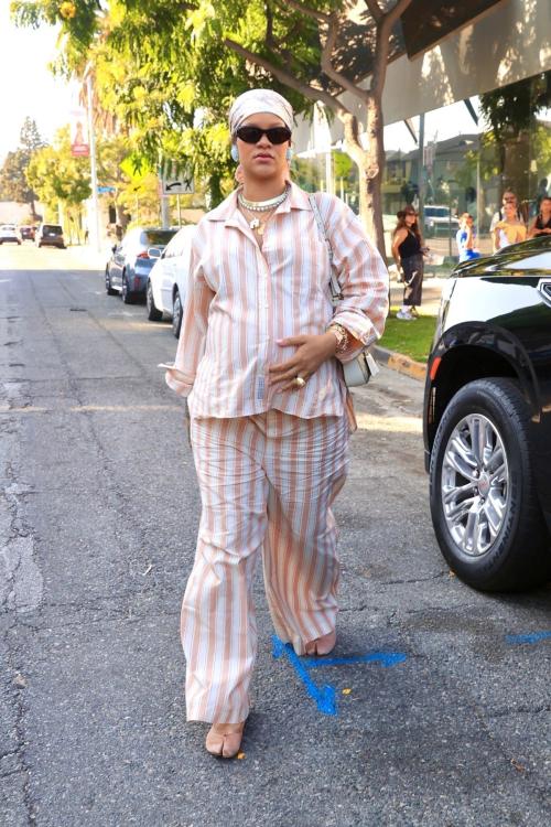 Pregnant Rihanna Savage X Fenty outing LA, August 2025 1