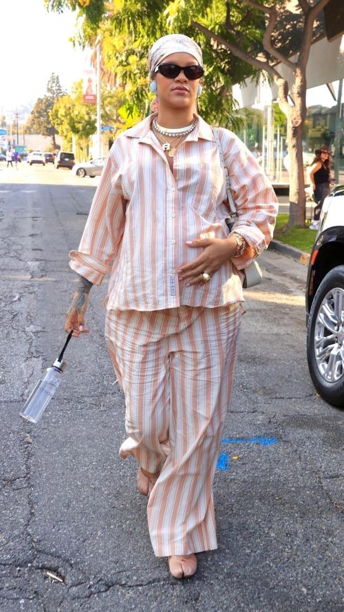 Pregnant Rihanna Savage X Fenty outing LA, August 2025 5