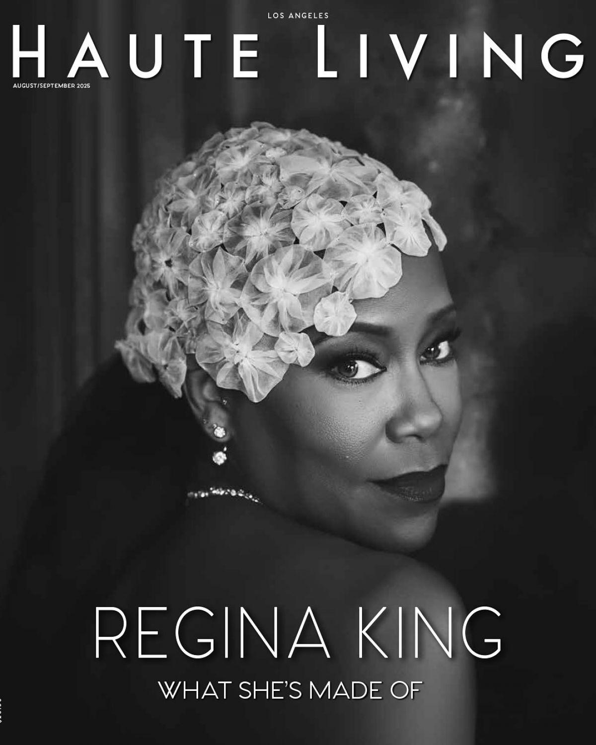 Regina King Haute Living feature, August 2025